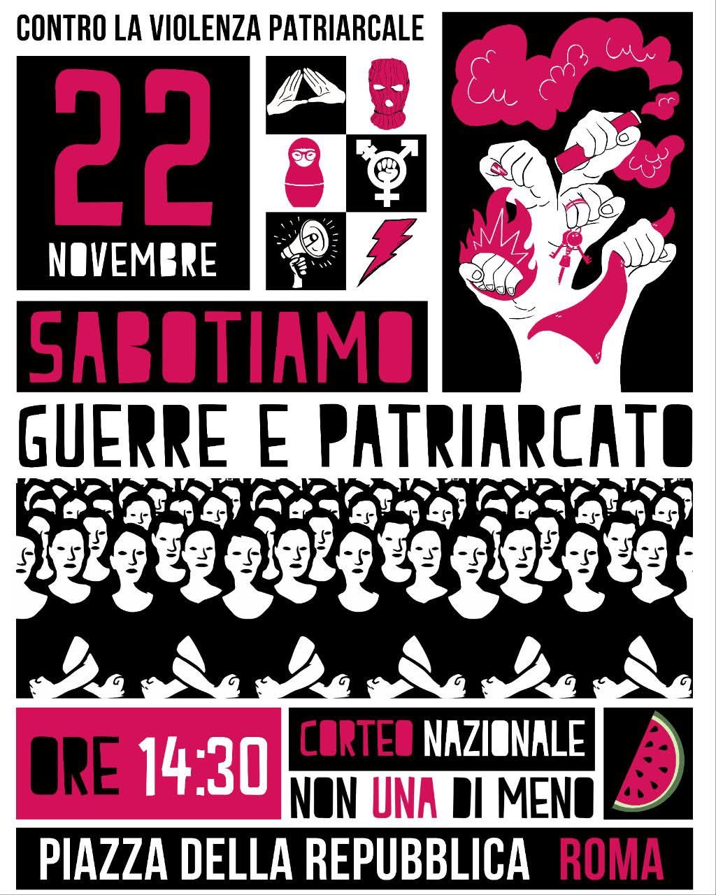 Sabotiamo guerre e patriarcato. Facciamo salire la marea!